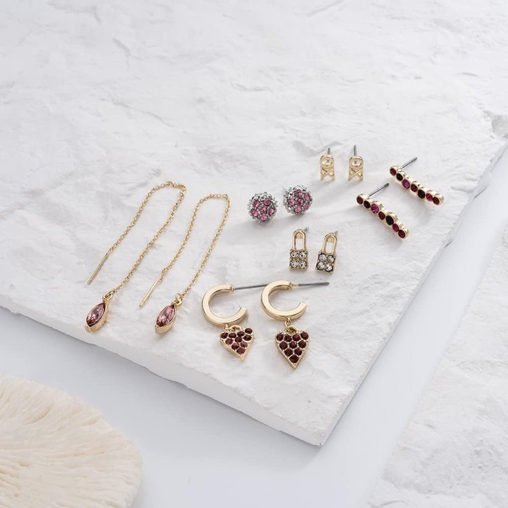 RACHEL Rachel Roy 14K Gold Plated Hypoallergenic Earring Set